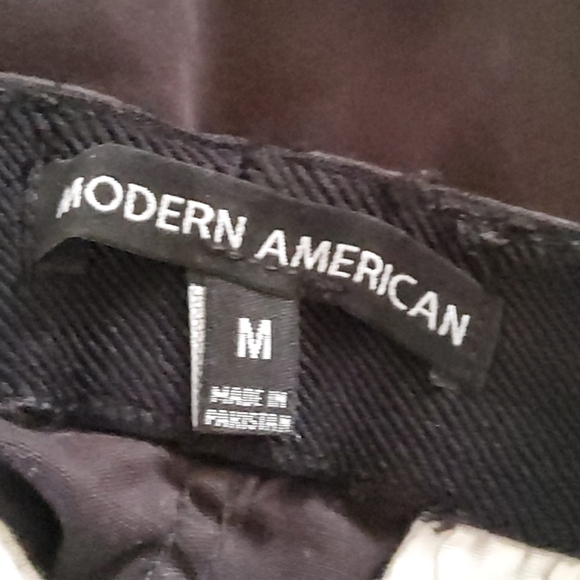 Modern American Men's Lockdown Pull On Chino Khaki Shorts Size M Black New - Picture 10 of 10